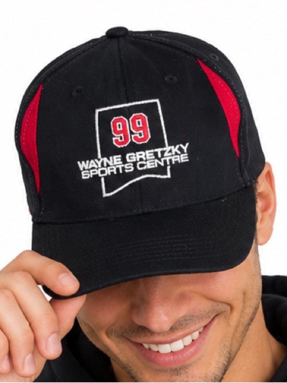 Wayne Gretzky Sports Centre #99 Black Red Embroidered Adjustable Hat Cap